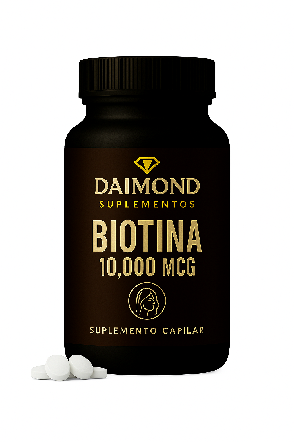 Diamond SUPPS – Biotina 10,000 mcg
Fortalece tu cabello, Ayuda al crecimiento desde adentro.
Fórmula vegetariana, libre de OGM, con 150 tabletas de alta potencia.