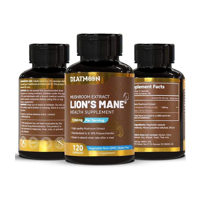 Melena de León 1200 mg - Cerebro e Inmunidad | Diamond Supplements