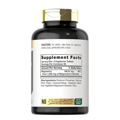 Magnesio 1560 mg - Función Muscular y Nerviosa | Diamond Supplements