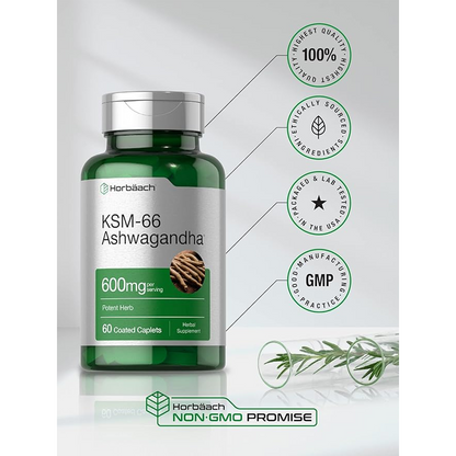 Ashwagandha KSM-66® con L-Teanina - Alivio del Estrés | Diamond Supplements
