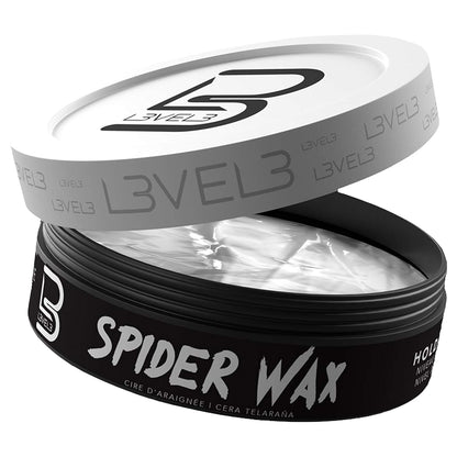 L3 Level 3 Spider Wax - Long Lasting and Strong Hold Improve Your Hair Volume and Texture - Level Three Hair Wax for Men